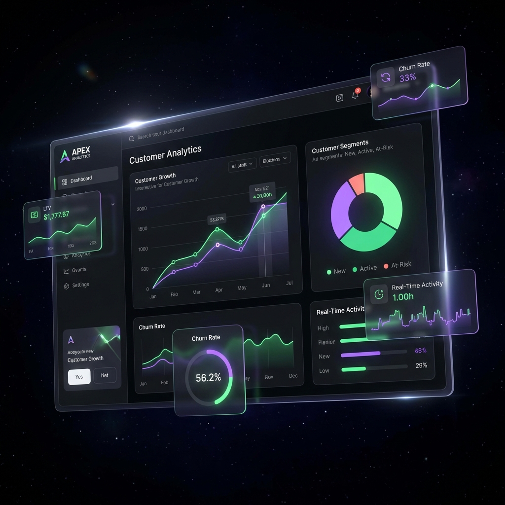 Segmentation Features - dashboard showing customer segments and analytics